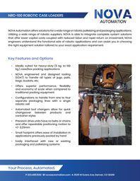 A robotic arm is interacting with bottles on a conveyor in an industrial setting.